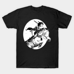 A show jumping rabbit -  fantasy inspired art and designs T-Shirt